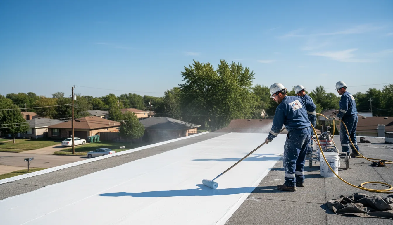 Commercial roof coating in Barranquitas, PR near me
